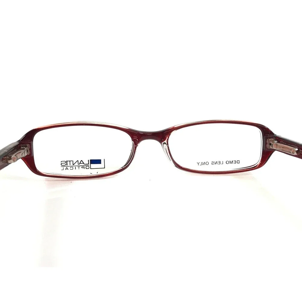 Lantis Optical Kids Small Eyeglasses Frames L8016 RED Clear Burgundy 45-16-127
